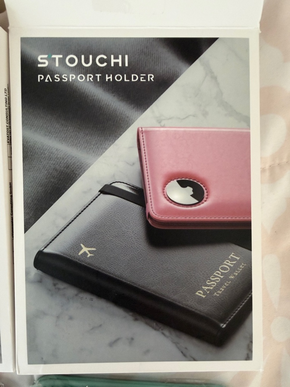 Passport Holder - Tan and Mint Travel Wallet Set - Picture 4 of 4